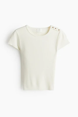 Fine-Knit T-Shirt