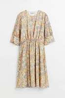 Chiffon Drawstring-waist Dress