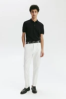 Slim Fit Silk-blend Polo Shirt