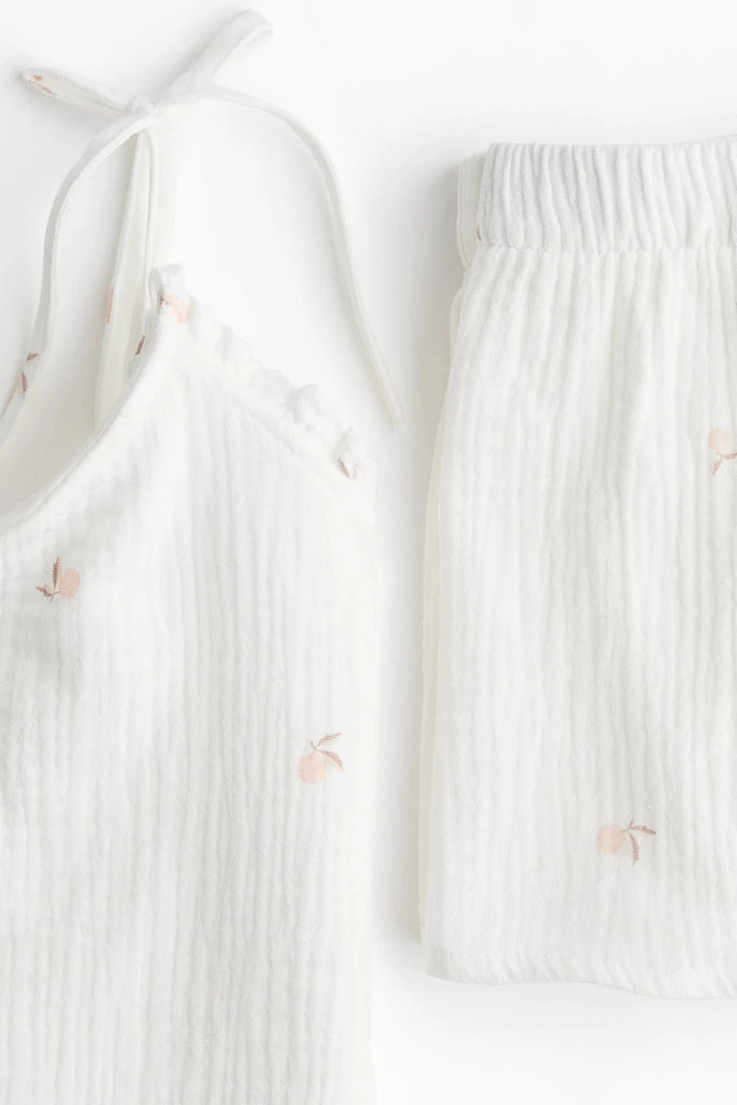 Pyjama en mousseline de coton