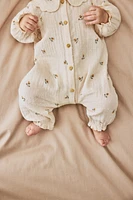 Cotton muslin romper suit