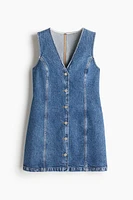 A-line denim dress