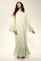 Pleated Kaftan Dress