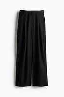 Pleat-Front Twill Pants