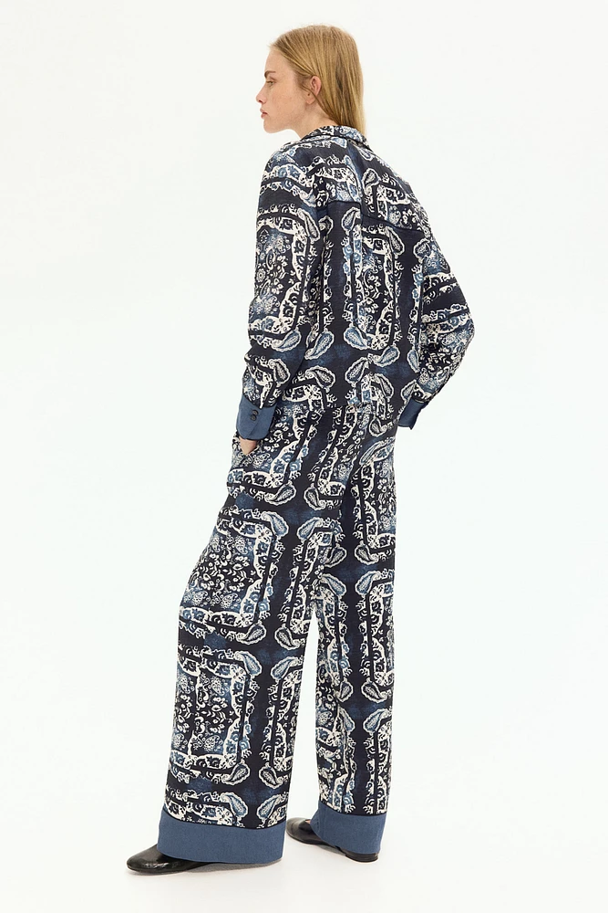 Pantalon à motif