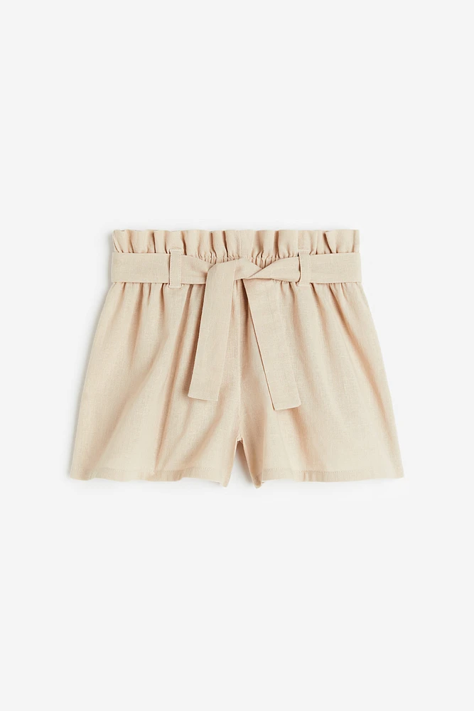 Linen-blend Shorts