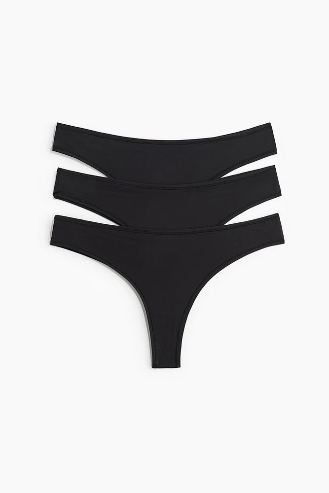 Lot de 3 culottes Brazilian en microfibre