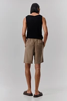 Relaxed-Fit Linen-Blend Shorts