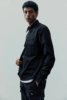 Regular-Fit Twill Overshirt