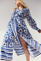 Tie-belt Kaftan Dress