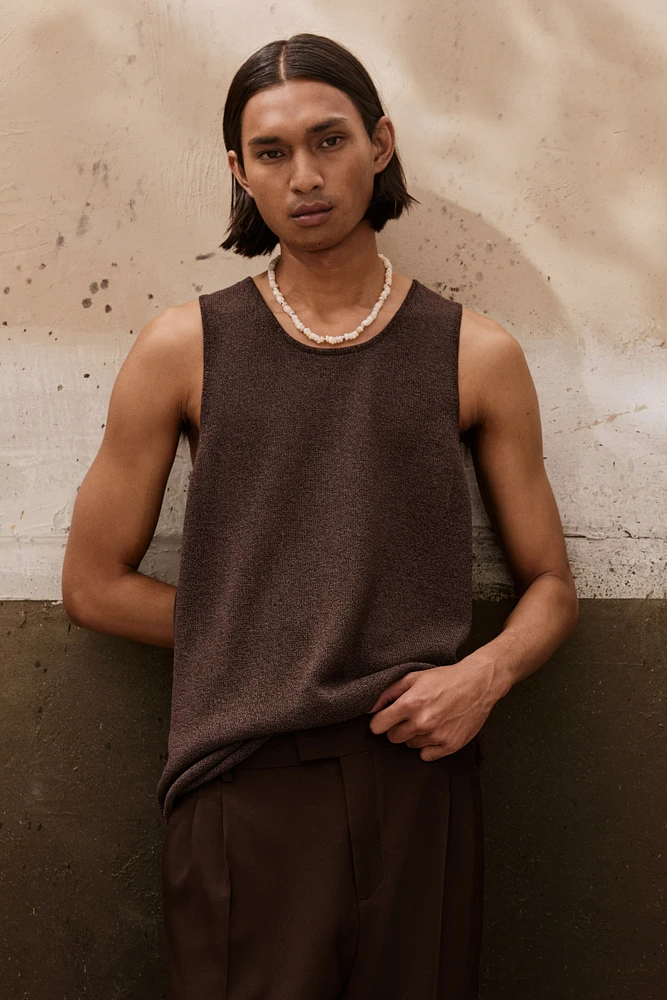 Regular-Fit Sheer Tank Top
