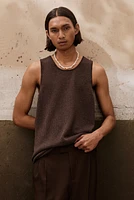 Regular-Fit Sheer Tank Top