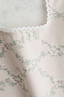Picot-Trimmed Sleeveless Top