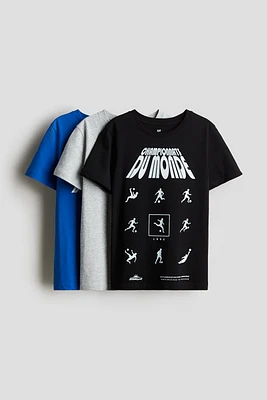 Lot de 3 T-shirts en coton