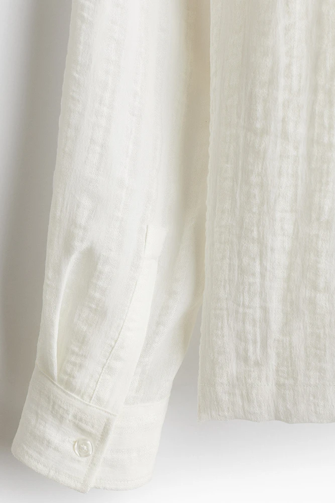Regular-Fit Jacquard-Weave Resort Shirt