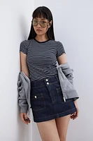 T-shirt côtelé