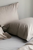 Twin Cotton Percale Duvet Cover Set