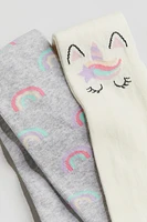 2-pack Fine-knit Tights