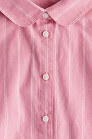 Balloon-Sleeved Cotton Shirt