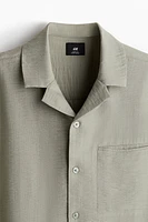 Regular Fit Textured resort shirt