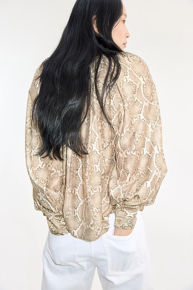 Blouse avec col lavallière