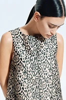 Jacquard-Weave Shift Dress