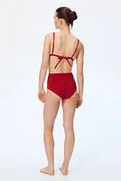 Culotte de bikini taille haute