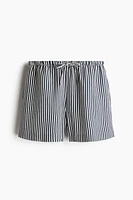 Linen-Blend Drawstring Shorts