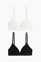 2-pack Soft-cup Cotton Bras