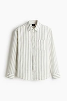 Regular-Fit Linen-Blend Shirt