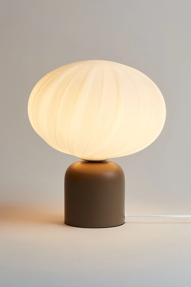 Lampe de table en verre