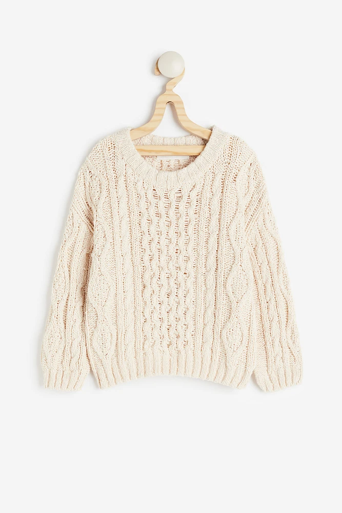 Cable-knit Cotton Sweater