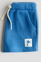 Waffled Cotton Shorts
