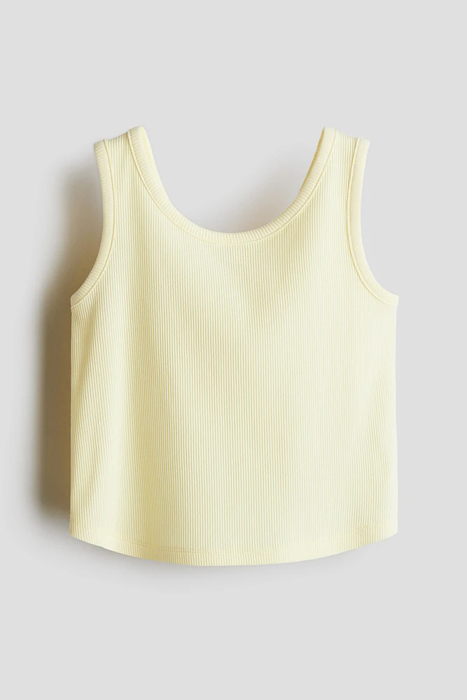 Ribbed Jersey Tank Top