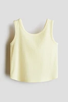 Ribbed Jersey Tank Top