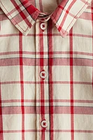 Short-Sleeved Cotton Shirt