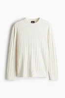 Regular-Fit Cable-Knit Sweater