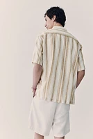 Regular Fit Linen-blend Resort Shirt