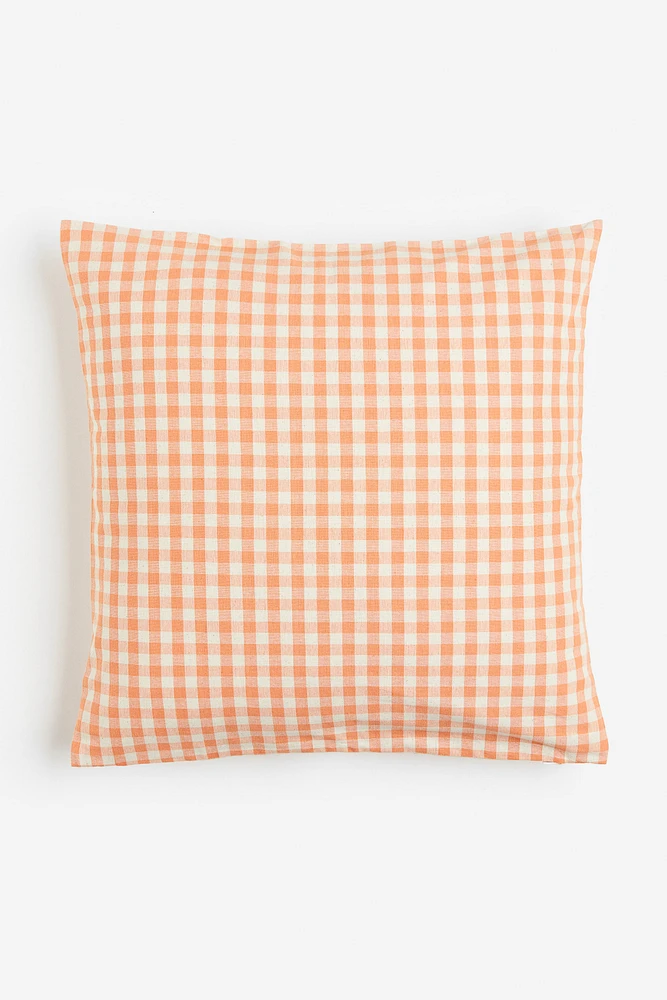 Checked Cushion Cover