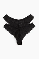 2-pack Lace Brazilian Briefs