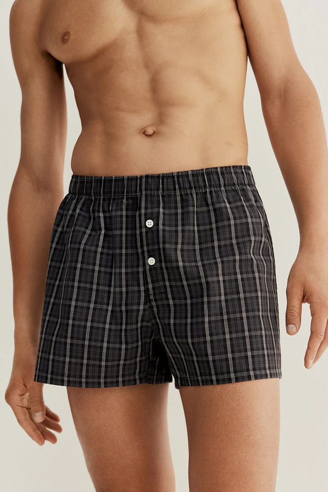 3-pack Woven Cotton Boxer Shorts
