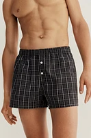 3-pack Woven Cotton Boxer Shorts