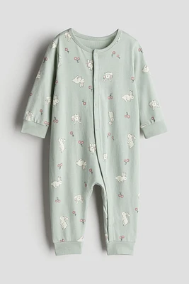 Patterned Pajama Jumpsuit