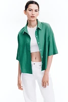 Chemise en lin mélangé