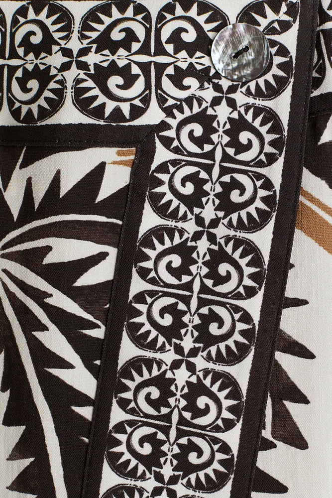 Printed Wrap Skirt