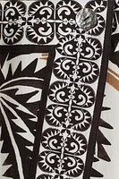 Printed Wrap Skirt