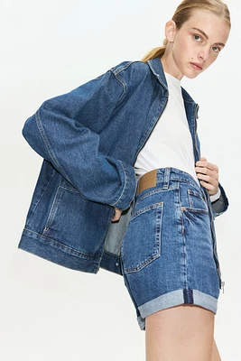 Short en denim pour femmes Taille Très Haute