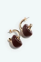 Pendant Hoop Earrings
