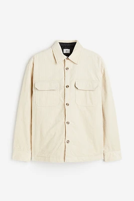 Loose Fit Corduroy Shacket