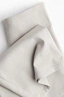 Wide-Leg Twill Pants